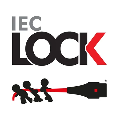 Kép 5/5 - ACT AK5513 Powercord C13 IEC Lock+ - C14 IEC Lock Dual Locking 1,5m Black/Red