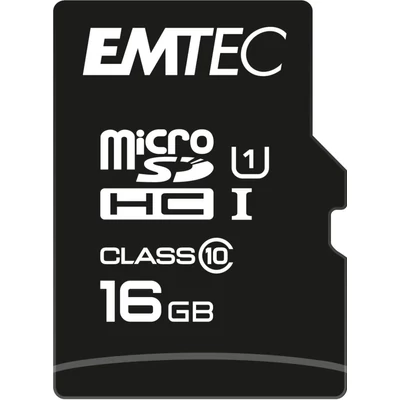 Kép 2/2 - Emtec 16GB microSDHC Elite Gold Class 10 UHS-I U1 + adapterrel