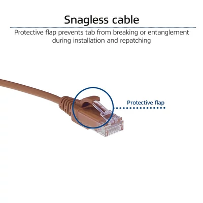 Kép 6/7 - ACT CAT6 U-UTP Patch Cable 2m Brown