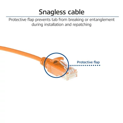 Kép 6/7 - ACT CAT6 U-UTP Patch Cable 2m Orange