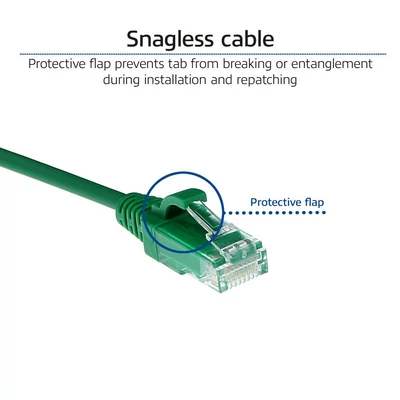 Kép 6/7 - ACT CAT6 U-UTP Patch Cable 7m Green