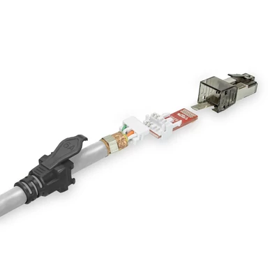Kép 8/8 - ACT CAT6A S-FTP Patch Cable 1m Grey