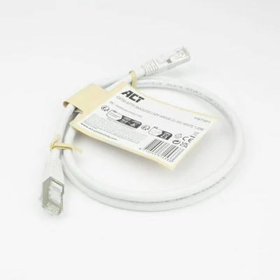 Kép 3/3 - ACT CAT6A S-FTP Patch Cable 1m White