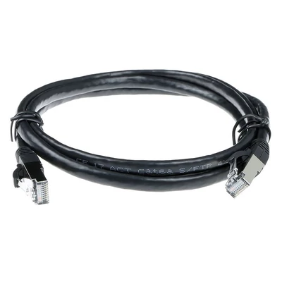 Kép 2/2 - ACT CAT6A S-FTP Patch Cable 3m Black