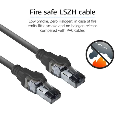 Kép 7/8 - ACT CAT6A S-FTP Patch Cable 3m Black