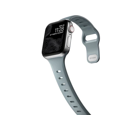 Kép 3/5 - Nomad Sport Slim Strap S/M, glacier blue - Apple Watch 7 (41mm)/6/SE/5/4 (40mm)/3/2/1 (38mm)