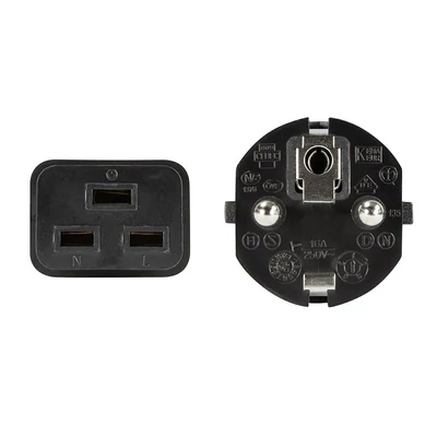 Kép 3/5 - Logilink Power cable CEE 7/7 to IEC C19 1,8m Black