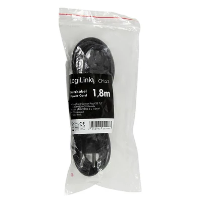 Kép 4/5 - Logilink Power cable CEE 7/7 to IEC C19 1,8m Black