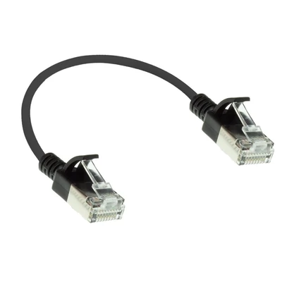 Kép 2/7 - ACT CAT6A U-FTP Patch Cable 0,15m Black