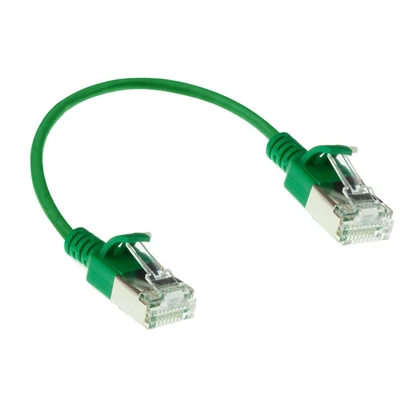Kép 2/7 - ACT CAT6A U-FTP Patch Cable 0,15m Green