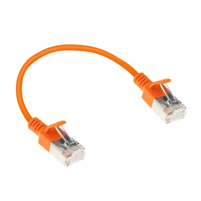 Kép 2/2 - ACT CAT6A U-FTP Patch Cable 0,15m Orange