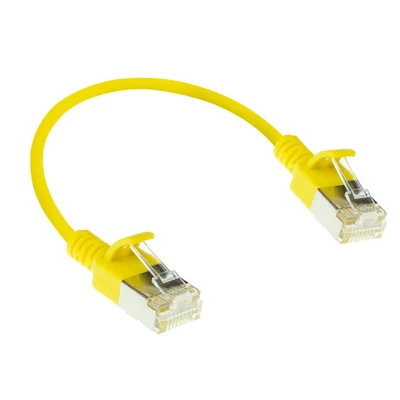 Kép 2/7 - ACT CAT6A U-FTP Patch Cable 0,15m Yellow