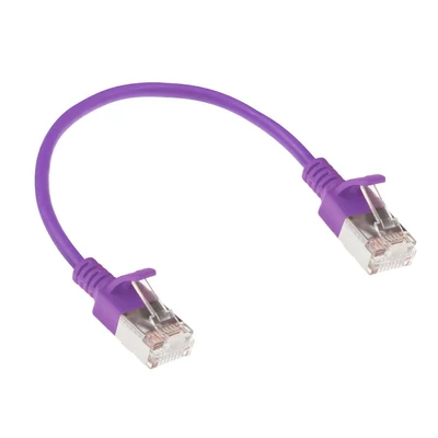 Kép 2/7 - ACT CAT6A U-FTP Patch Cable 0,25m Purple
