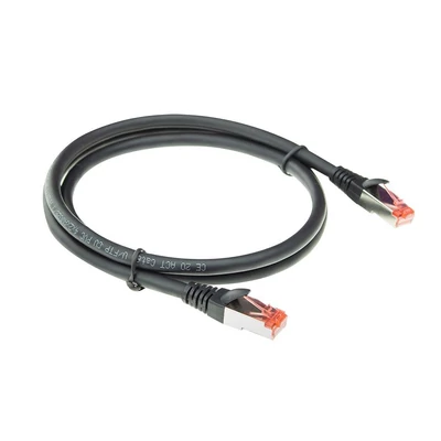 Kép 2/3 - ACT CAT6A U-FTP Patch Cable 2m Black