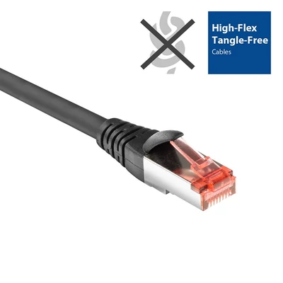 Kép 3/3 - ACT CAT6A U-FTP Patch Cable 2m Black