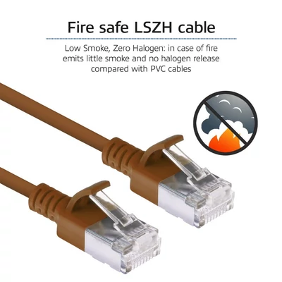 Kép 7/7 - ACT CAT6A U-FTP Patch Cable 2m Brown