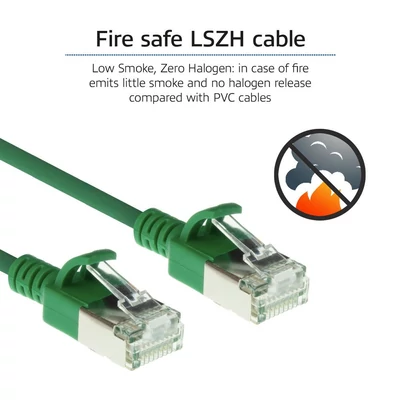 Kép 5/5 - ACT CAT6A U-FTP Patch Cable 2m Green