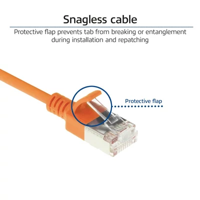 Kép 6/7 - ACT CAT6A U-FTP Patch Cable 2m Orange