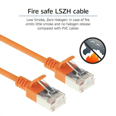 Kép 7/7 - ACT CAT6A U-FTP Patch Cable 2m Orange