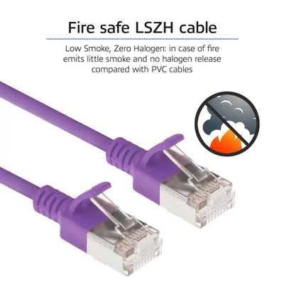Kép 7/7 - ACT CAT6A U-FTP Patch Cable 2m Purple
