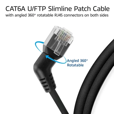 Kép 4/9 - ACT CAT6A U-FTP Patch Cable 3m Black