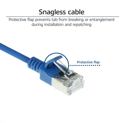 Kép 4/5 - ACT CAT6A U-FTP Patch Cable 3m Blue