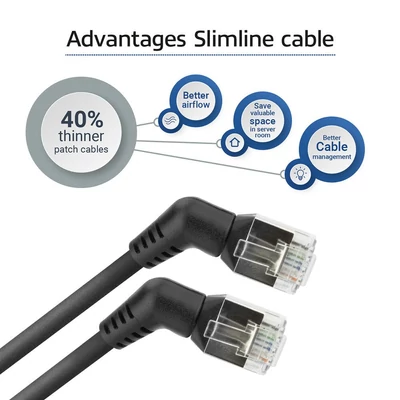 Kép 8/9 - ACT CAT6A U-FTP Patch Cable 7m Black