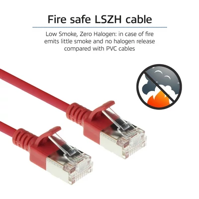 Kép 7/7 - ACT CAT6A U-FTP Patch Cable 7m Red