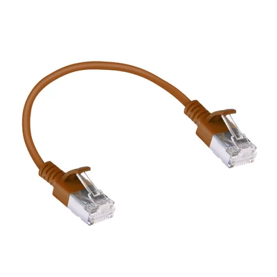 Kép 2/7 - ACT CAT6A U-UTP Patch Cable 0,5m Brown