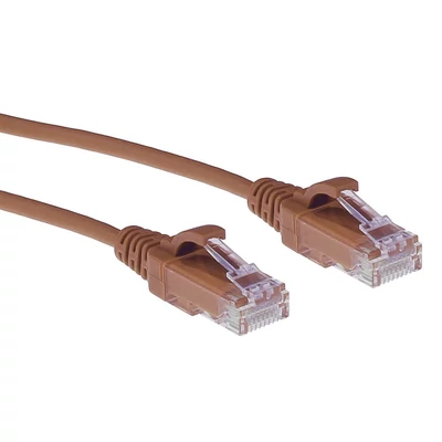 ACT CAT6A U-UTP Patch Cable 0,5m Brown