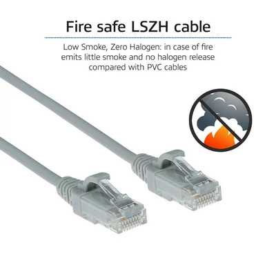 Kép 7/7 - ACT CAT6A U-UTP Patch Cable 10m Grey