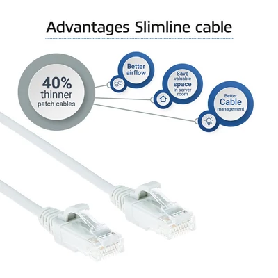 Kép 5/7 - ACT CAT6A U-UTP Patch Cable 5m White