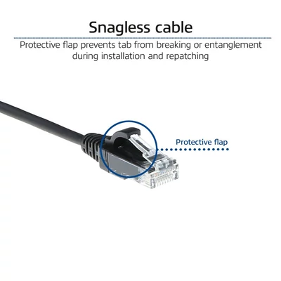 Kép 6/7 - ACT CAT6A U-UTP Patch Cable 7m Black
