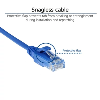 Kép 6/7 - ACT CAT6A U-UTP Patch Cable 7m Blue