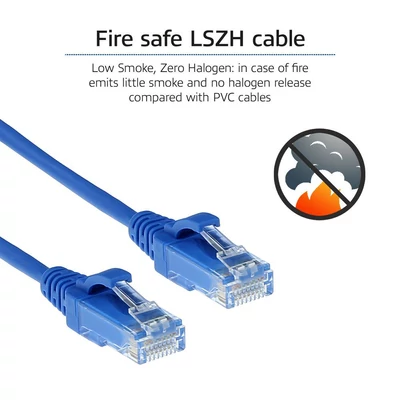 Kép 7/7 - ACT CAT6A U-UTP Patch Cable 7m Blue