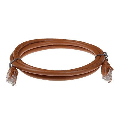 Kép 2/2 - ACT CAT6A U-UTP Patch Cable 7m Brown