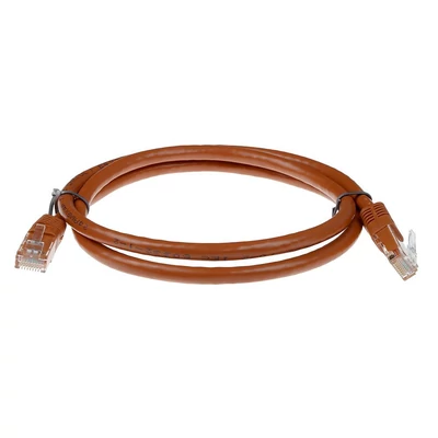 Kép 2/2 - ACT CAT6A U-UTP Patch Cable 7m Brown