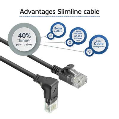 Kép 7/11 - ACT CAT6A U/UTP Patch Cable 0,25m Black