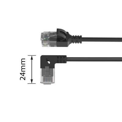 Kép 5/9 - ACT CAT6A U/UTP Patch Cable 0,5m Black