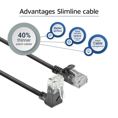 Kép 7/11 - ACT CAT6A U/UTP Patch Cable 0,5m Black