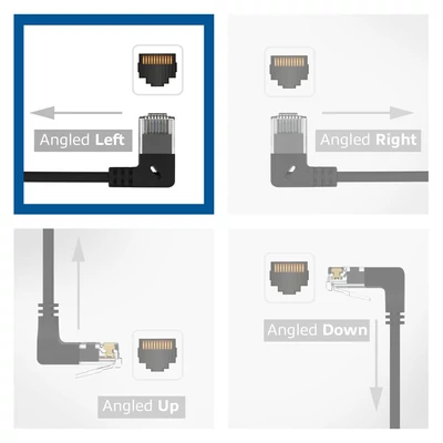 Kép 8/9 - ACT CAT6A U/UTP Patch Cable 0,5m Black