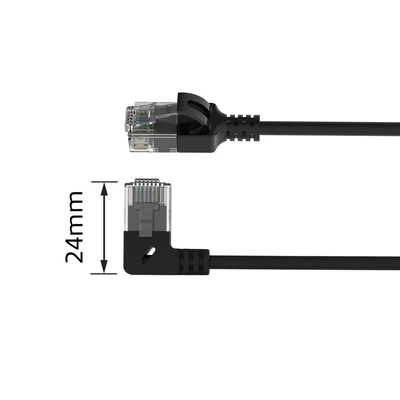 Kép 5/9 - ACT CAT6A U/UTP Patch Cable 1m Black