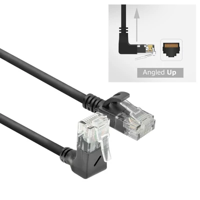 ACT CAT6A U/UTP Patch Cable 1m fekete