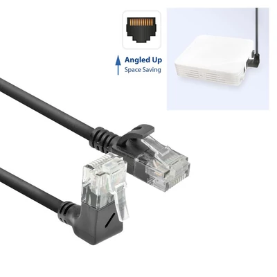 Kép 4/11 - ACT CAT6A U/UTP Patch Cable 1m fekete