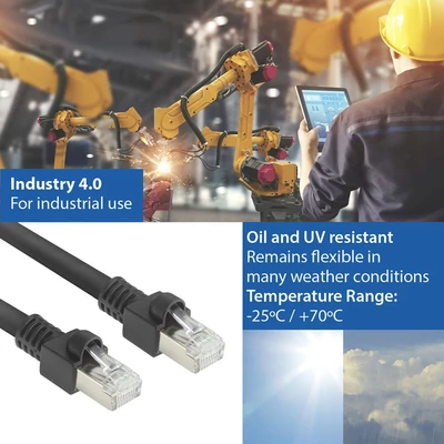 Kép 6/8 - ACT CAT7 S-FTP Patch Cable 5m Black