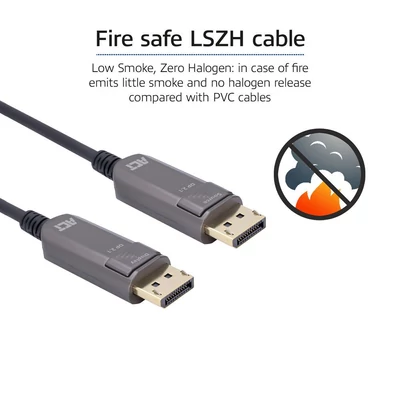 Kép 3/9 - ACT DisplayPort Active Optical Cable male/male 40m Black