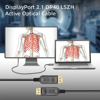 Kép 4/9 - ACT DisplayPort Active Optical Cable male/male 40m Black
