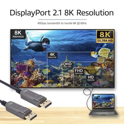 Kép 5/9 - ACT DisplayPort Active Optical Cable male/male 40m Black