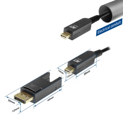 Kép 6/6 - ACT DisplayPort cable 8K DisplayPort male to DisplayPort male 10m Black