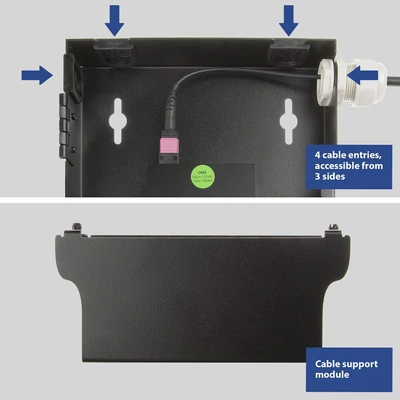 Kép 5/13 - ACT Fiber patch box for Pre-terminated and MTP/MPO adapters 1 slot